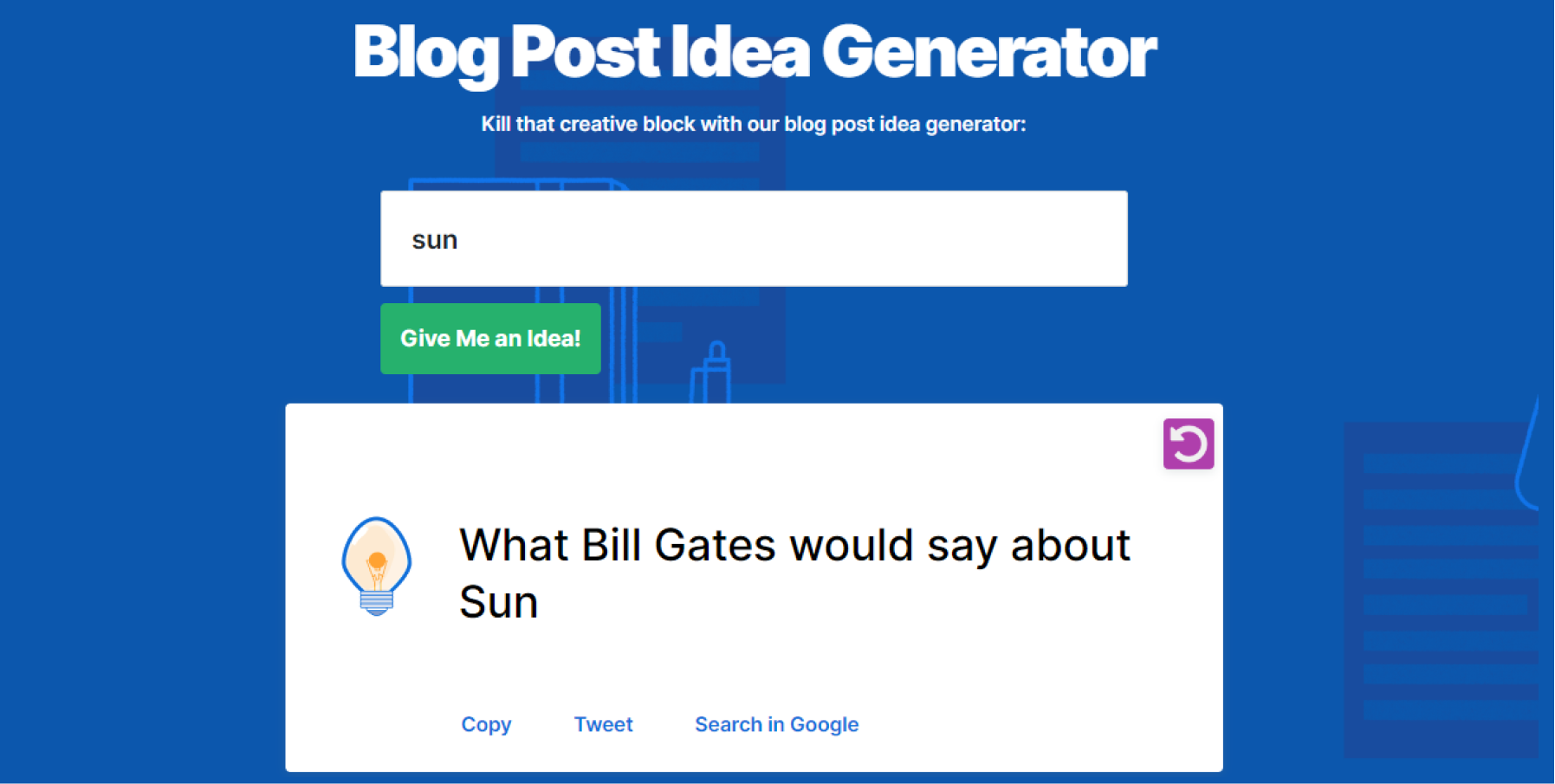 Перевод предложенной идеи: что Билл Гейтс сказал бы о солнце